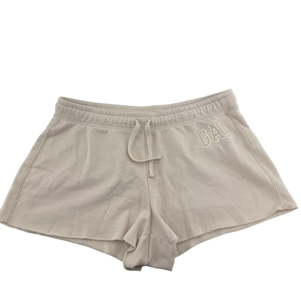 Gap Beige Logo Sweat Lounge Shorts Large